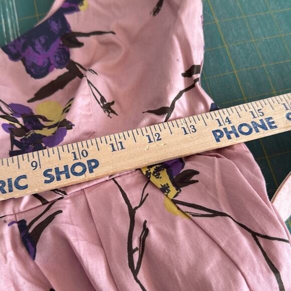 BB Dakota Retro Cottagecore Fit and Flare Belted Dress Scoop Neck Lined sz  6 - Picture 5 of 6